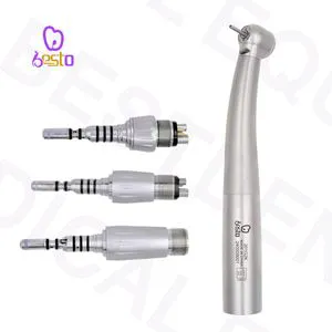 Dental Equipment High-Speed Dental Air Turbine Drill Manual Power Source Quick Coupling Fiber Optic Handpiece for Dentists