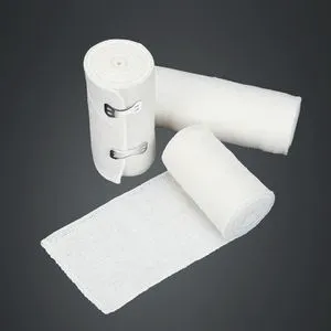 Medical First Aid Wound Care Elastic Cohesive Gauze White Bandage