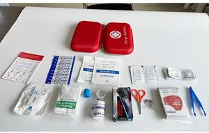 Compact First Aid Kit Designed for Family Emergency Care Waterproof EVA Case and Bag Is Ideal for The Car Home Boat School Camp