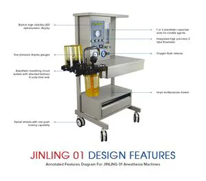 Multifunctional ICU Machine Jinling-01 Anesthesia Machine