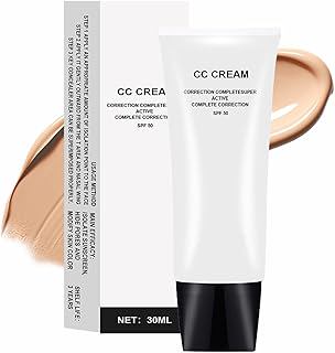 CC Cream Skin Tone Adjusting for Mature Skin, Complete Correction Super Active, Light, Moisturizer, SPF 50, 1.0 fl oz (Natural, 30ml)