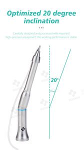 Dental Supply Surgical Low Speed Straight Handpiece with 20 Degree