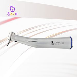 Fiber Optic Contra Angle Dental Handpiece Low Speed 1: 1 Ratio Blue Ring Handpiece