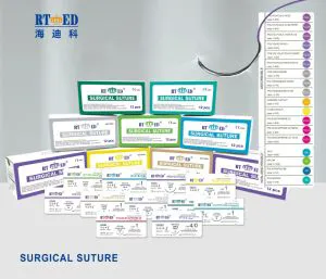 High Quality Manufacture of Sterile Synthetic Polyglycolic PGA Sutures Absorbable Surgical Suture