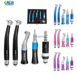 Colorful Dental Handpiece Kit with High-Speed and Low-Speed Air Motor