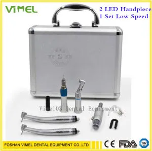 Dental Handpiece Set 2 High LED Turbine and 1 Low Speed Supplier Dental Tool