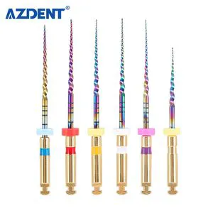 Azdent 25mm Heat Activated Niti Endodontic Canal Engine Use Dental Rotary Files