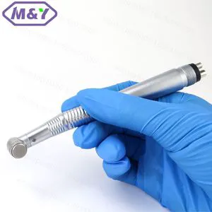 Dental High Speed Turbine Handpiece 90/45 Degree Angle Push Button Drill 4hole