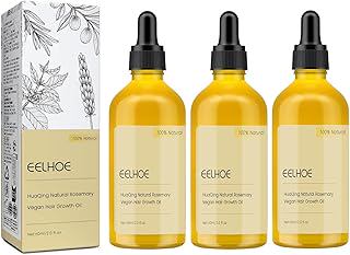 180 ML Eelhoe Hair Growth Oil, Carvenchi Natural Hair Growth Organic Rosemary Oil for Dry Damaged Hair and Growth Thin Hair.