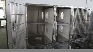 High Quality Cat Cage with Wheels Veterinary Equipment Cat Cage