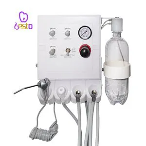 2holes/4holes 3 Way Syringe Foot Pedal Work with Portable Dental Turbine Unit Air Compressor Dental Equipment