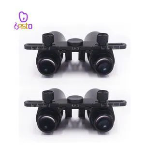 Dental Magnifier Glasses Loupes Accessories 5X / 6X Dental LED Headlight Binocular Loupes