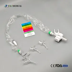 Medical Disposable Y Connector Type PVC Closed Suction Catheter