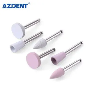 Dental Composite Polishing Kit with 6PCS Polishing Brushes and 6PCS Silicone Polishers
