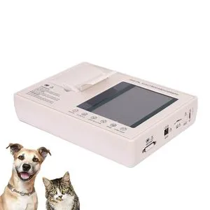Vet Digital Electrocardiograph 12-Channel 3 Channel Interpretive ECG Machine Portable Veterinary Pet Animal ECG