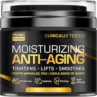 Men's Face Cream Moisturizer - Anti-Aging Cream For Men, Collagen, Retinol & Hyaluronic Acid - Day & Night - Facial Skin Care- Anti Wrinkle 1.7 oz