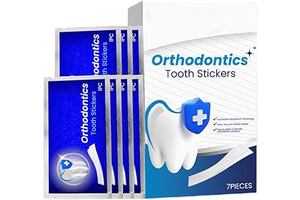 Orthodontics Tooth Stickers for Teeth Whitening and Alignment, 7 Pieces, Lavender and Mint Infused