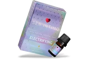 Sen Intimo Electrifying Arousal Oil for Her - Long Lasting Over 50 Applications - Satisfying & Stimulating Tingling Sensation, 0.17 FL Oz