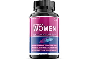 Libido Booster for Women Fast Acting with Horny Goat Weed - Female Desire Pills with Maca Root, Tribulus Terrestris, Ginseng and Hornygoatweed Women - Hormone Balance, Made in USA (60 ct)