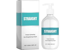 Protein Correcting Hair Straightening Cream,New Protein Correcting Hair Cream for all Hair Types,Travel Essentials(3.38 FI OZ / 100ML)