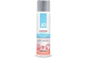 JO H₂O Warming Lube – Water Based Warming Personal Lubricant for Couples & Intimacy – 4 fl oz