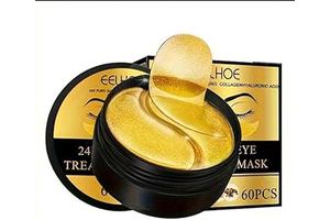 24K Under Eye Mask, Collagen & Hyaluronic Acid Treatment, 120 pieces