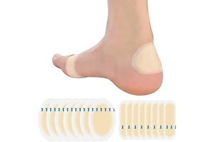 Blister Pads, 15 Packs Blister Bandages, Waterproof Hydrocolloid Seal Adhesive Blister Prevention for Heels, Feet, Toes, Gel Blister Cushions