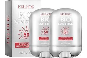 2 Pcs Bio Sun Stick SPF50, Unisex Beach Defense Water-Resistant Sunscreen Stick, Refreshing Non Greasy, Easy to Apply