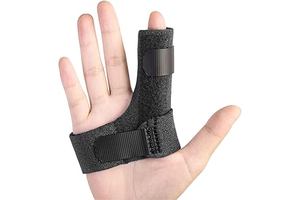 Finger Brace, Trigger Finger Splint for Index Middle Ring Pinky Finger Arthritis Pain, Tendon Injury, Broken Mallet Finger Stabilizer Supports for Dislocated Knuckle Immobilizer Wrap,Black