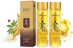 Ginseng Essence Anti-Wrinkle Serum, Hydrating & Firming Face Oil with Ginseng Root Extract, Korean Herbal Ginseng Anti Aging Serum for Smoother Skin Reduce Fine Lines ﻿(4.05 fl oz * 2PCS)