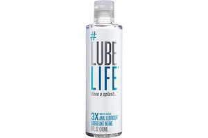 LubeLife 3X Anal Lube – Extra Thick Water Based Lube for Men, Women & Couples – Non-Sticky, Toy & Condom Compatible Personal Lubricant, 8 Fl Oz