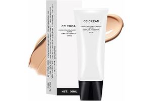 CC Cream Skin Tone Adjusting for Mature Skin, Complete Correction Super Active, Light, Moisturizer, SPF 50, 1.0 fl oz (Natural, 30ml)