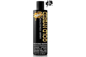 Wet Gold Hybrid Silicone and Water-Based Lubricant | Long-Lasting Performance, Premium Formula | Made Without Glycerin and Parabens | Lube for Men, Women & Couples, 3.1 fl oz