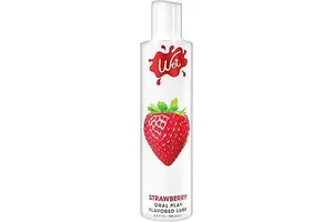 Wet Sexy Strawberry Premium Flavored Edible Lube for Men, Women and Couples | Long-Lasting, Condom Safe, Sugar Free, 9 fl oz