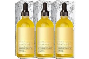 3PCS Natural and Rosemary Oil for Hair Growth, Dry Damaged and Thin Hair