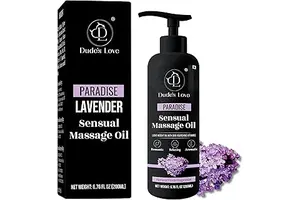 Organic - Edible Floral Sensual Massage Oil for Couple - Lickable | Serenity Scent for Intimate Sexual Moments - No Stain & Non-Sticky | with Coconut Oil, Orange Blossom & Lavender