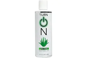 Turn On Lubricant | Long-Lasting, Premium Formula | pH-Balanced, Hypoallergenic, Condom-Safe | for Men, Women and Couples (Aloe)