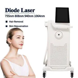 ISO 13485 Custom Logo Diode Laser 755 808 1064 Hair Removal Machine