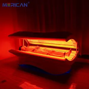Merican Professional Home Use Beauty Equipment 630nm 850nm Red Light Therapy Bed Body Pain Relief Infra Light Therapy Machine