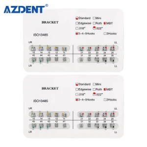 Standard Mbt 022 with 345hooks Dental Orthodontic Bondable Brackets