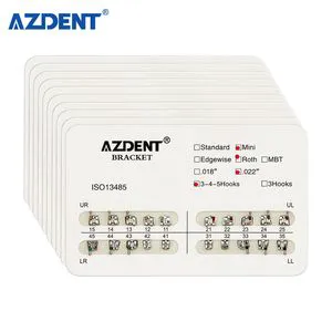 Baistra Azdent Metal Bondable Type Mini Roth 022 Dental Orthodontic Brackets