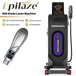 2025 Latest Professional 4 Wavelength Epilaze S 808 Laser Hair Removal Machine Ice Titanium Diode Laser Used for Hair Removal