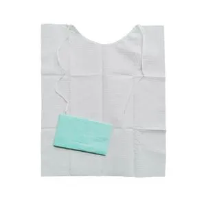 Premium Disposable 3-Ply Dental Aprons with Tether for Clinics