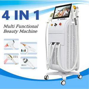 Diode Laser Hair Removal Machine 4 in 1 Skin Tightening Hair Removal Tattoo Removal Skin Whitening
