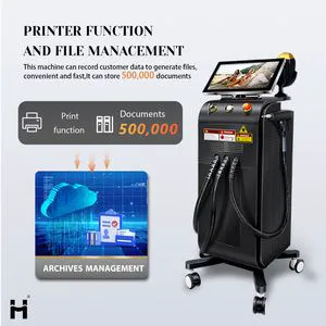 Laser Diode Hair Removal Tattoo Machine IPL ND YAG 3 Wavelengths 1200W 1800 00W