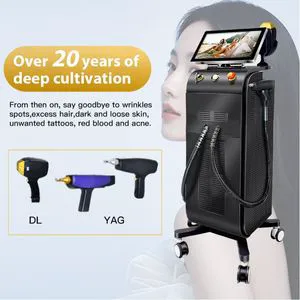 Sophisticated Beauty Salon Hair Removal and Tattoo Disappearing Machine 2 in 1 Unrivaled in Functionality with Q-Swiched ND