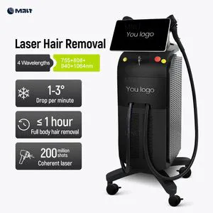Dual-Wave Diode Laser Hair Removal Beauty Equipment - Professional Medical Epilator for Permanent Beauty Salon Hair Removal