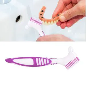 Nylon Bristle Denture Cleaning Brush