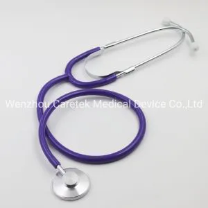 CE FDA Good Quality Stethoscope Single Head Medical Doctor Nurse Colourful Tube OEM Customized Stethoscope