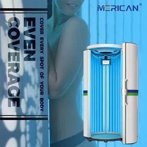F8n Commercial Vertical UV Tanning Bed Full Body Solarium Machine with Professional UV Lamp System OEM/ODM for Gyms Salons